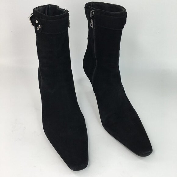 Prada black suede ankle boots Size 37 - Picture 3 of 16